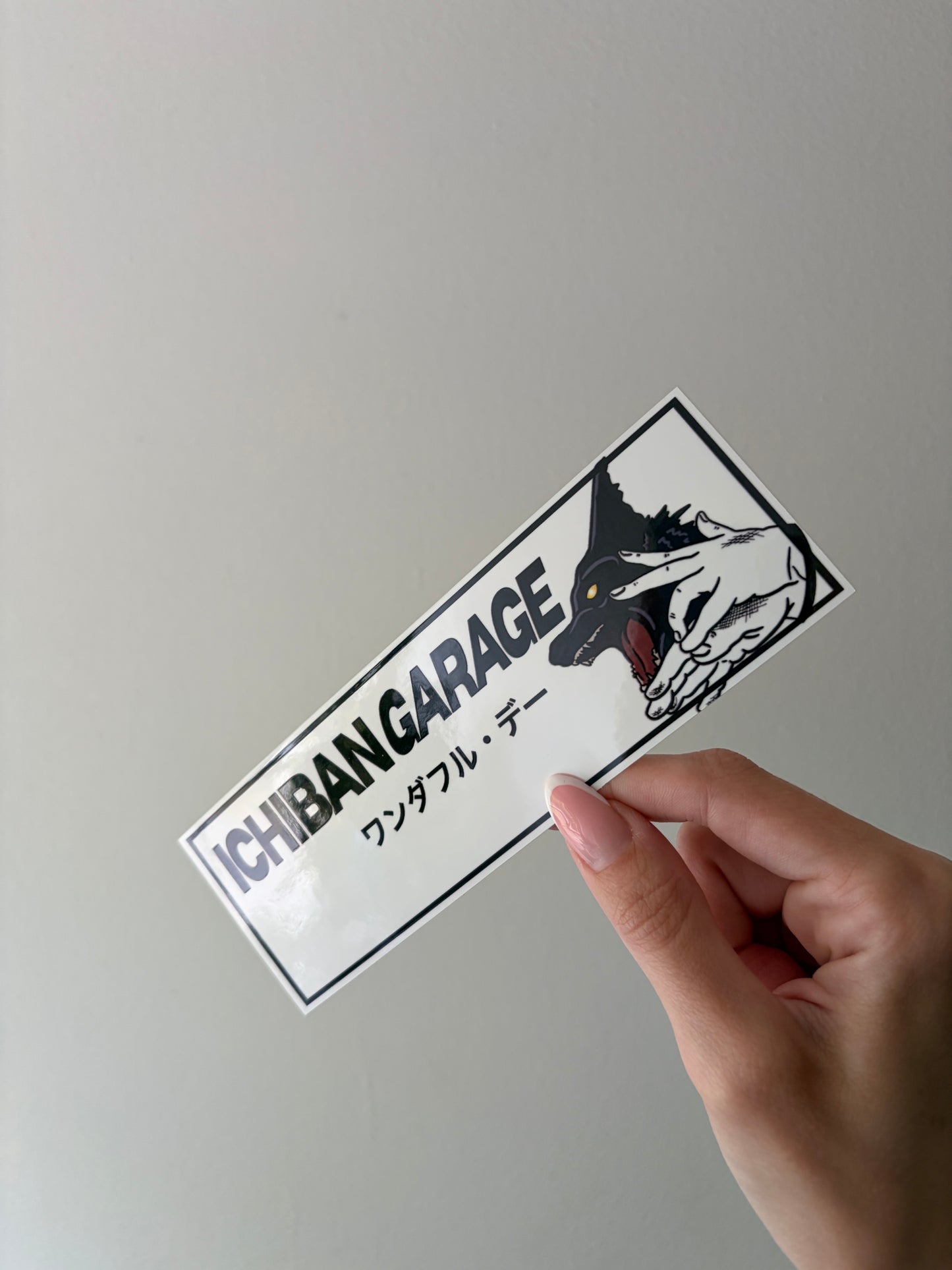 Divine Dog Slap Sticker