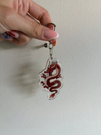 Fire Dragon Keychain