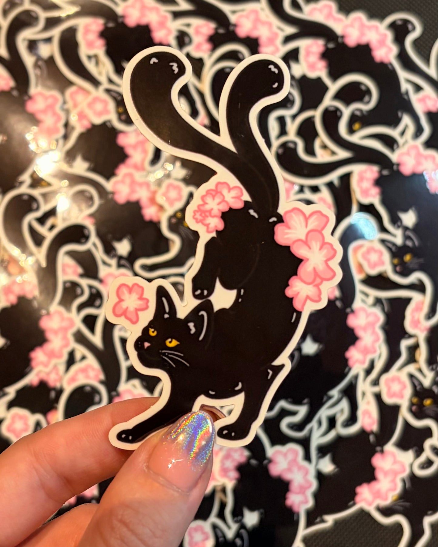 Sakura Bakeneko Kitty Sticker