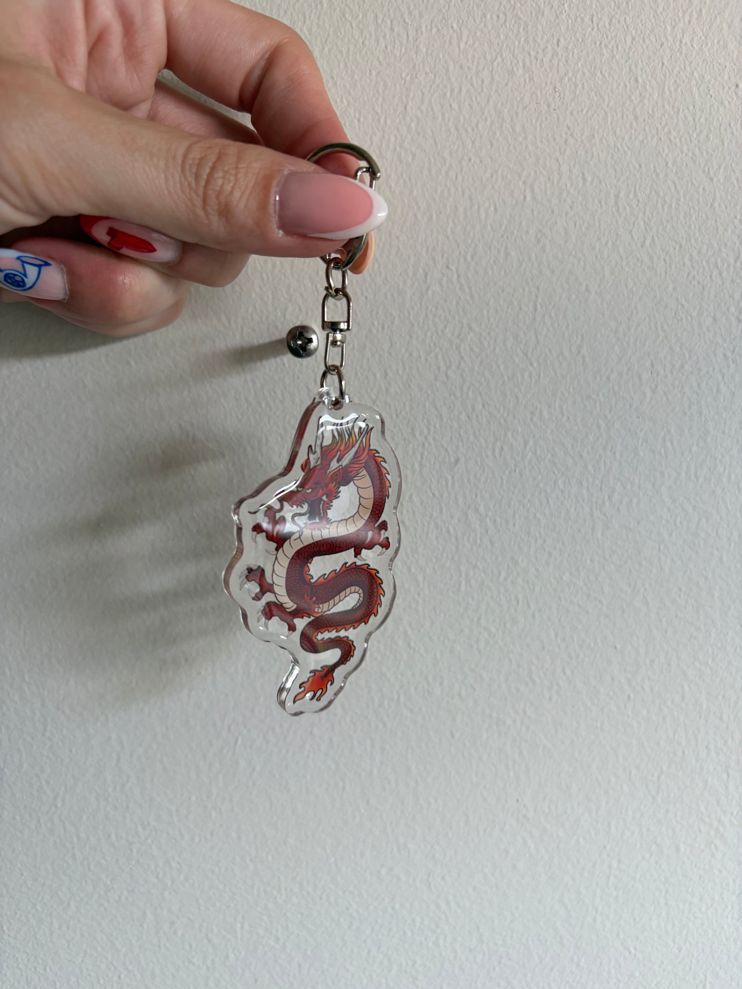 Fire Dragon Keychain