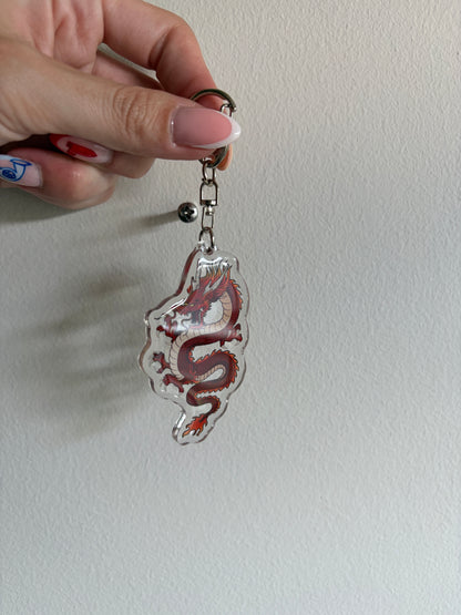 Fire Dragon Keychain