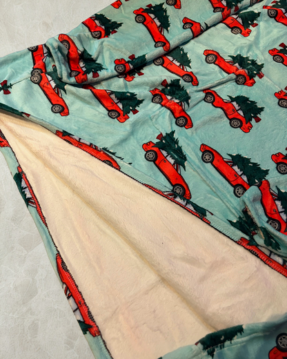 Miata Christmas Tree Oversized Fluffy Hoodie