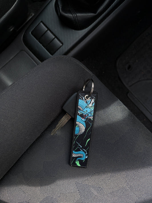 Water Dragon Jet Tag Keychain