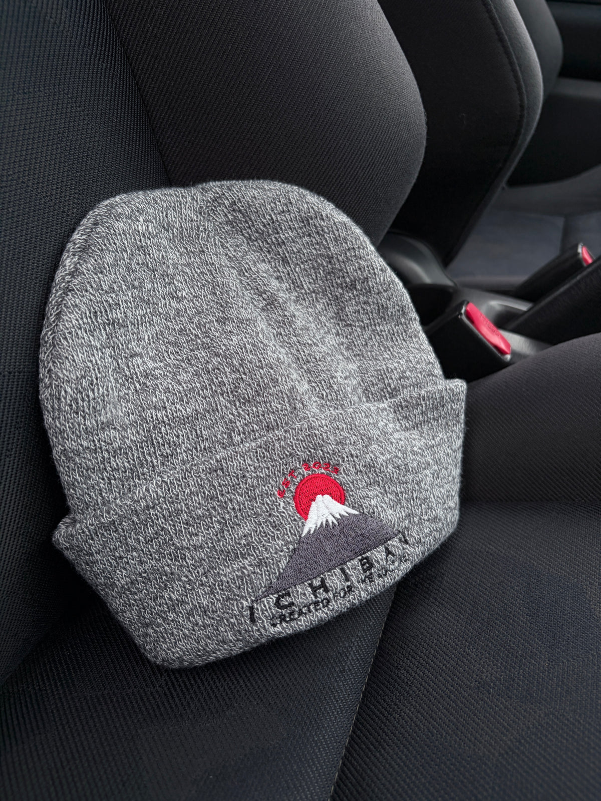 Mount Fuji Embroidered Beanie