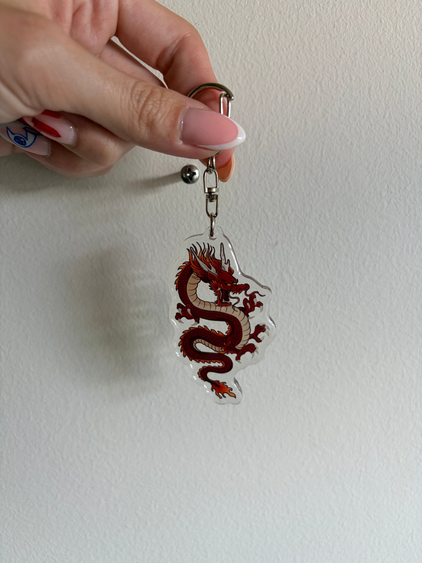 Fire Dragon Keychain