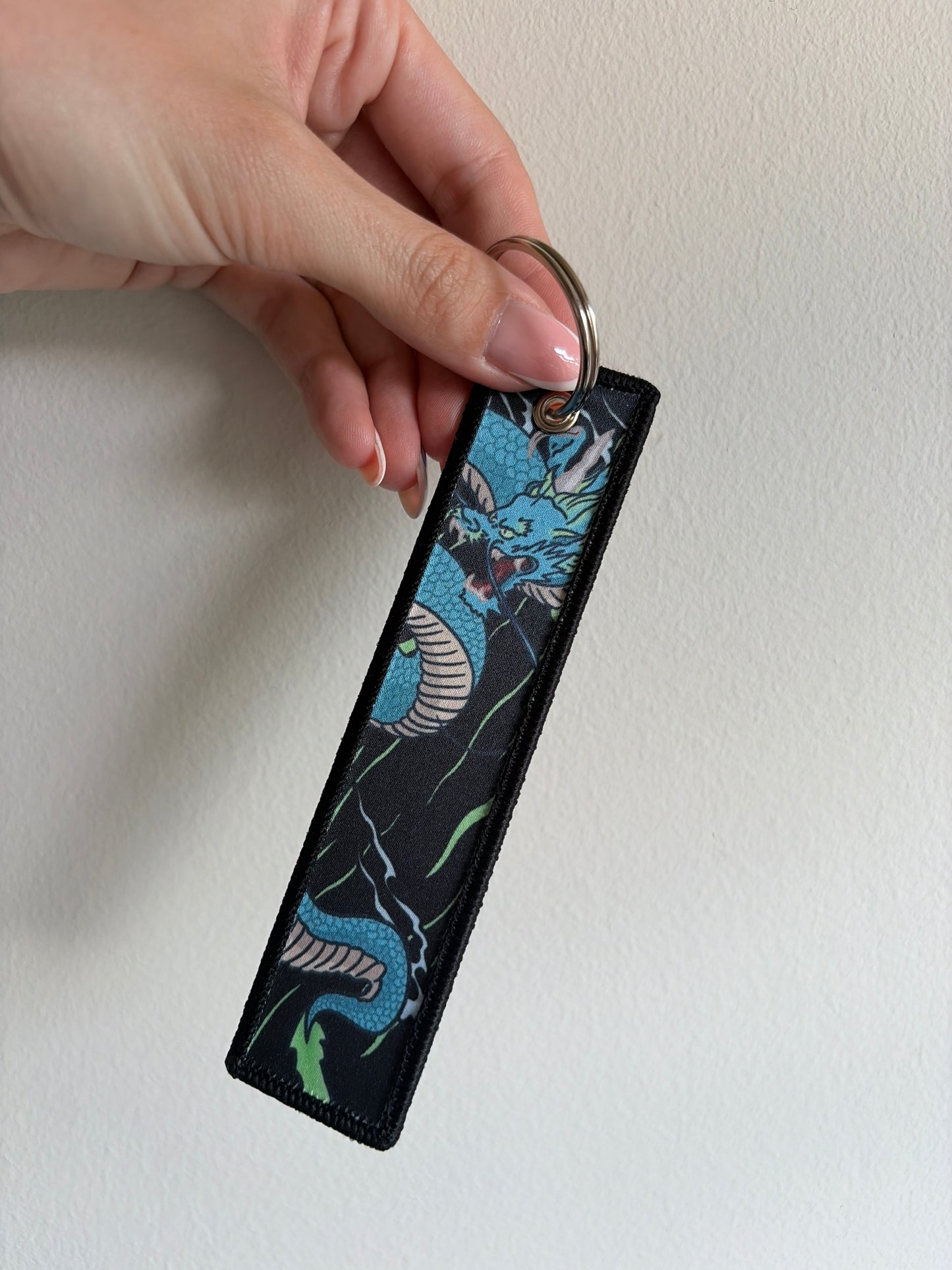 Water Dragon Jet Tag Keychain