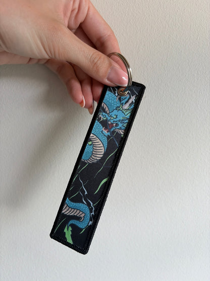 Water Dragon Jet Tag Keychain