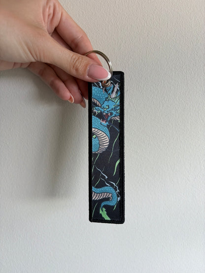 Water Dragon Jet Tag Keychain