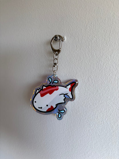 Rainbow Koi Keychain