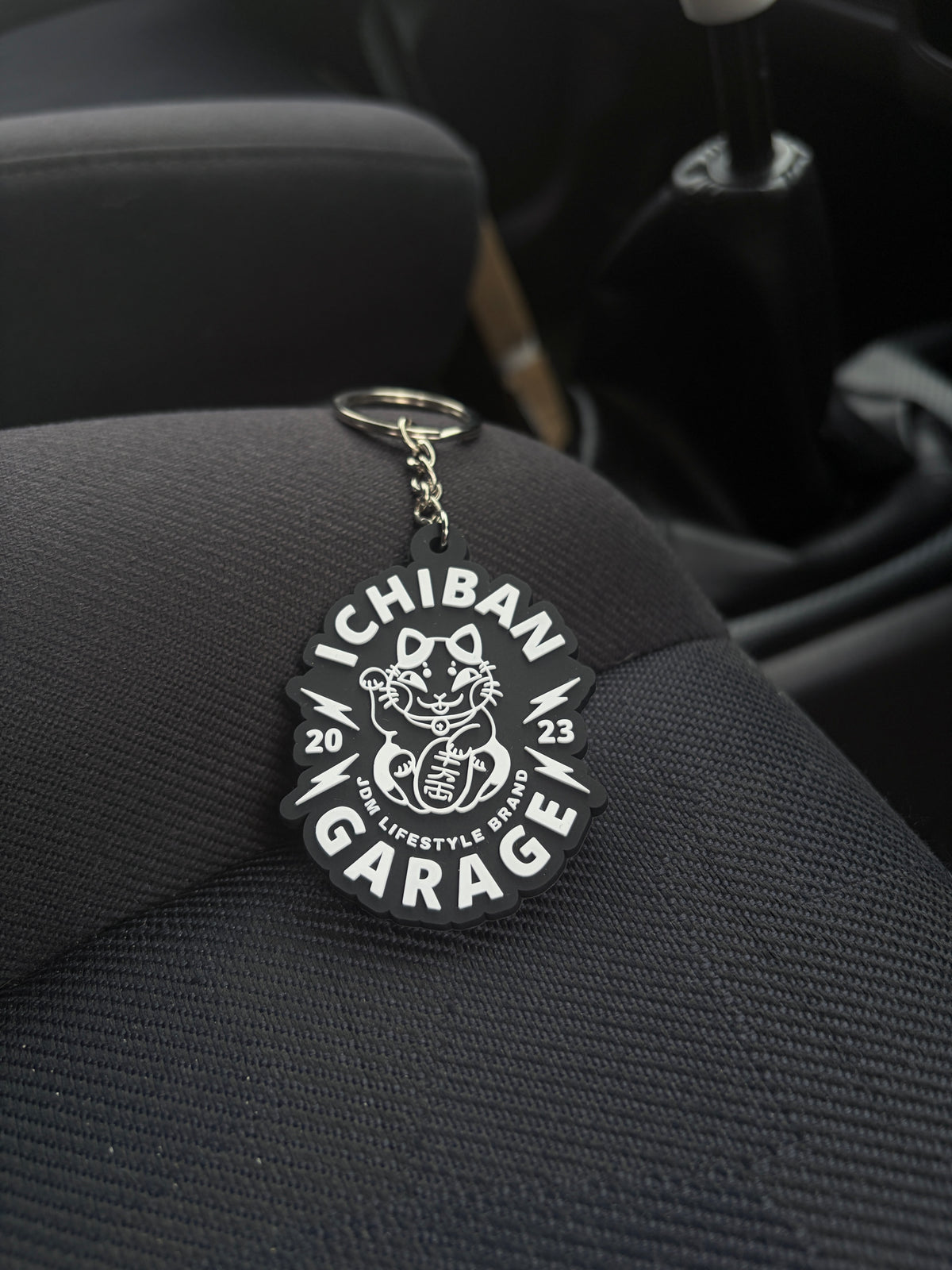 Ichiban Lucky Logo Keychain Black