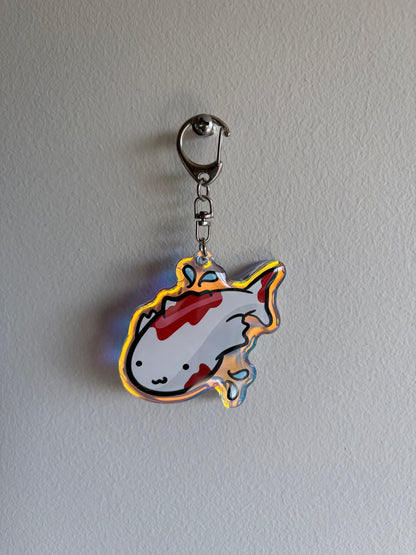 Rainbow Koi Keychain