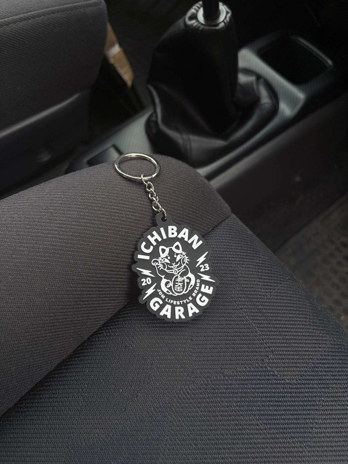 Ichiban Lucky Logo Keychain Black