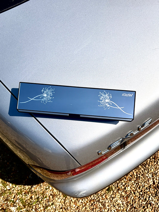 Spider Lily Engraved Rearview Mirror