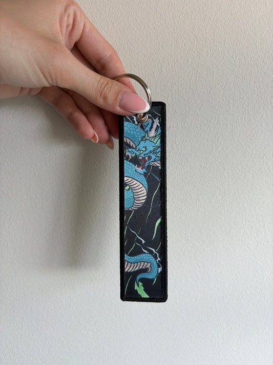 Water Dragon Jet Tag Keychain