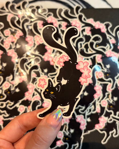 Sakura Bakeneko Kitty Sticker