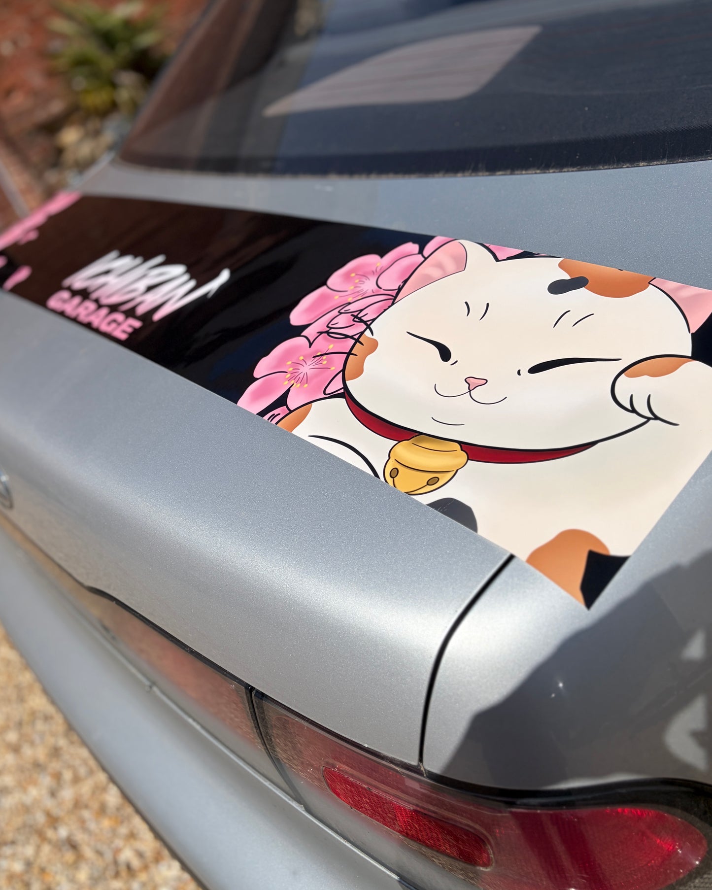 Gloss Graphic Sunstrip - Sakura Cat