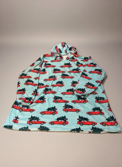 Miata Christmas Tree Oversized Fluffy Hoodie