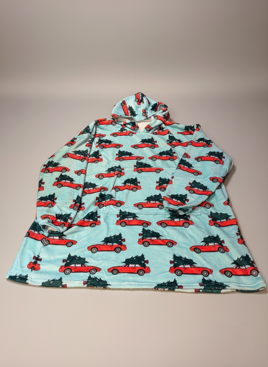 Miata Christmas Tree Oversized Fluffy Hoodie