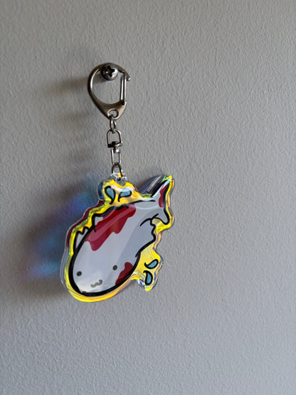 Rainbow Koi Keychain