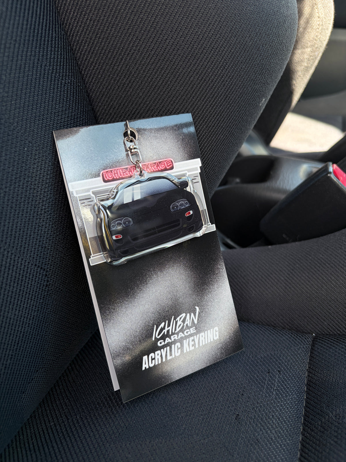 Supra Black Keychain
