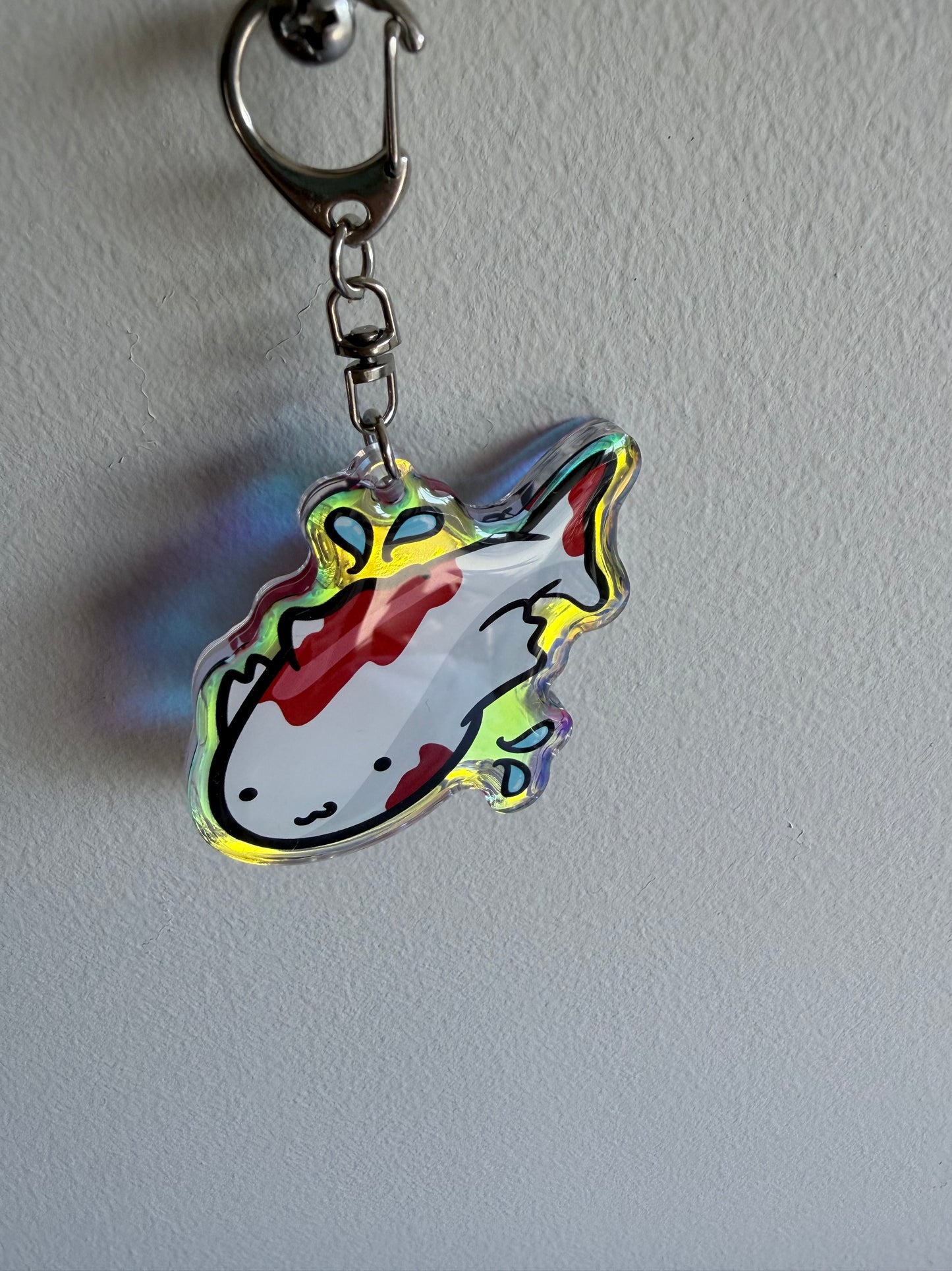 Rainbow Koi Keychain