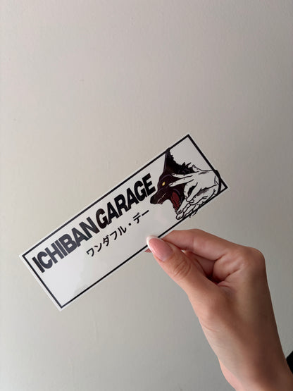 Divine Dog Slap Sticker