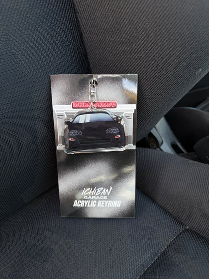 Supra Black Keychain