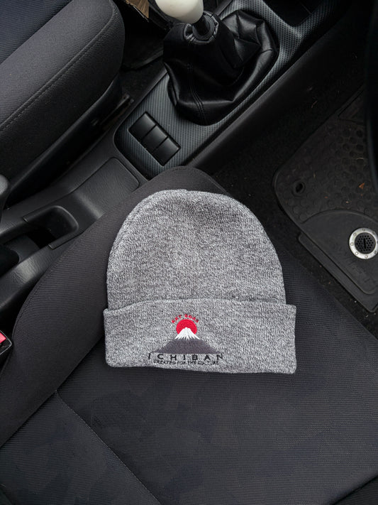 Mount Fuji Embroidered Beanie