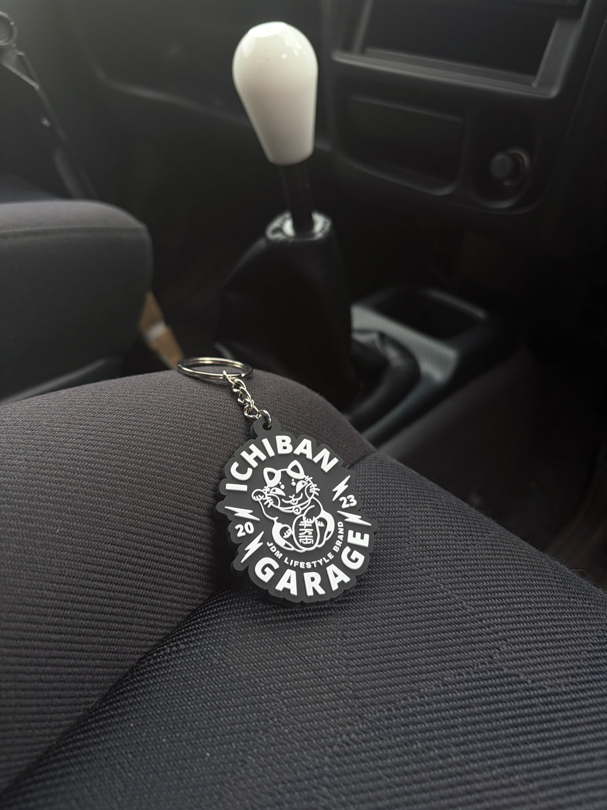 Ichiban Lucky Logo Keychain Black