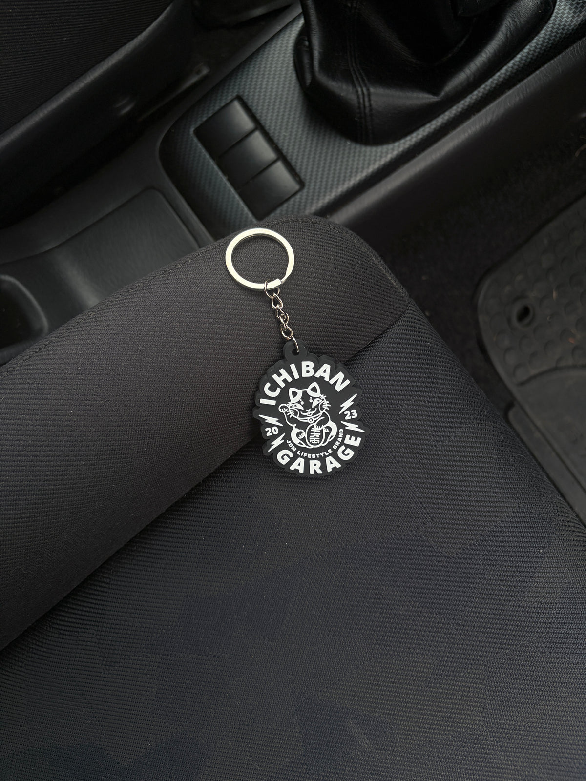 Ichiban Lucky Logo Keychain Black