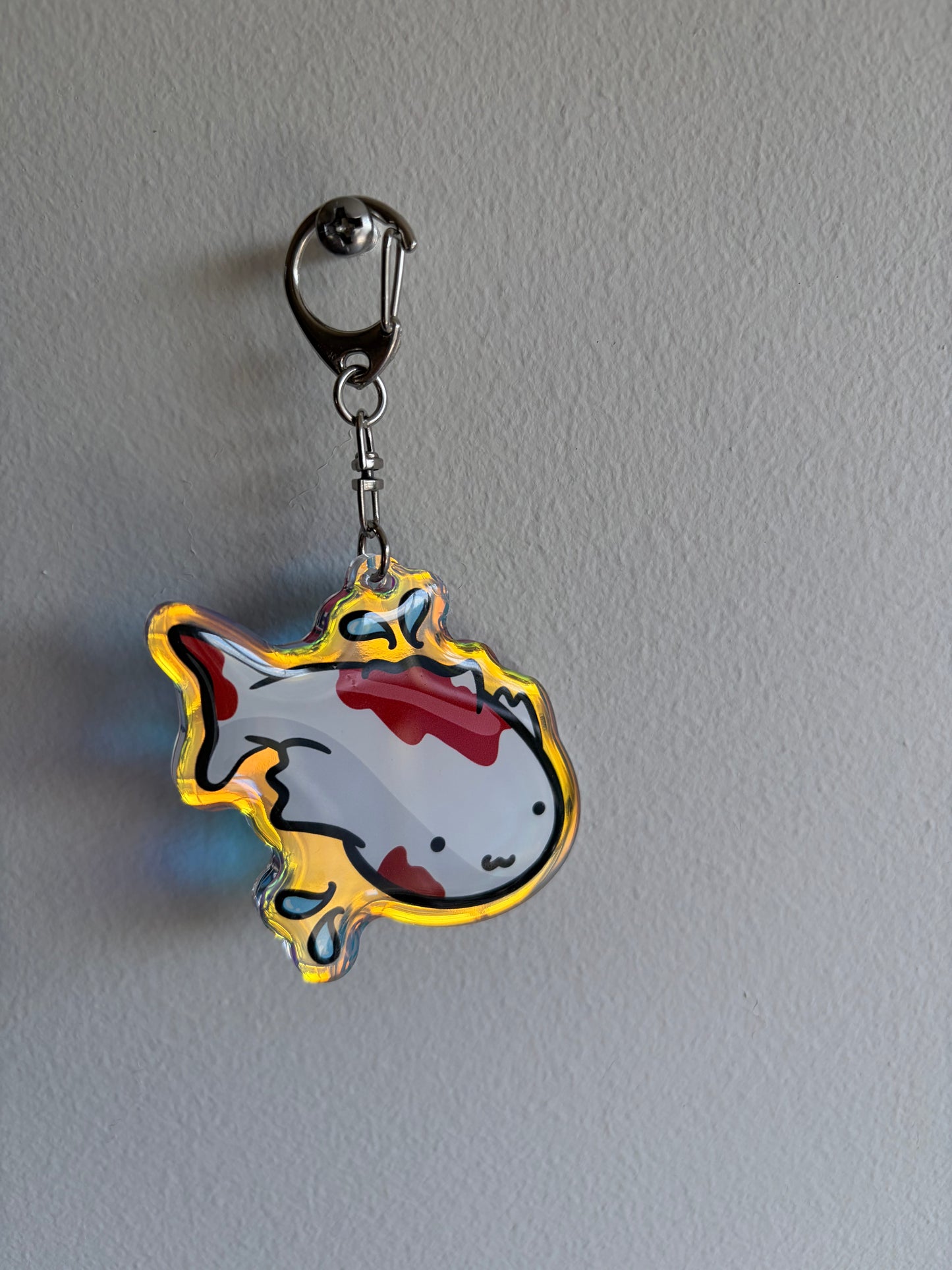 Rainbow Koi Keychain