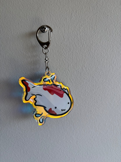 Rainbow Koi Keychain