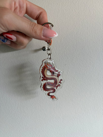 Fire Dragon Keychain