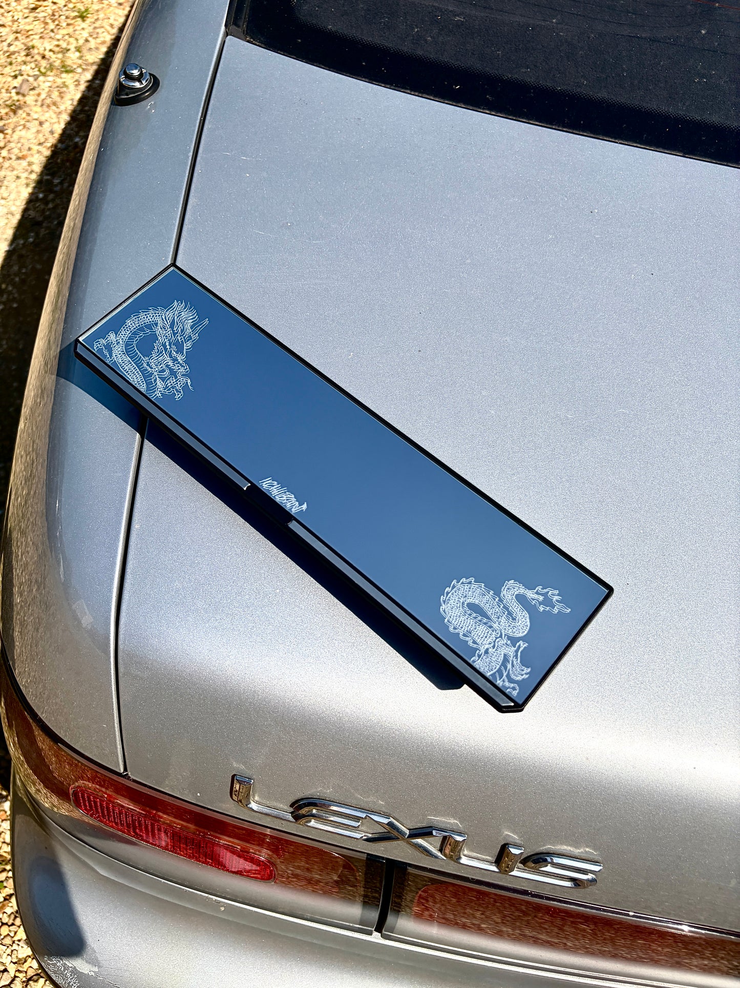 Dragon Engraved Rearview Mirror