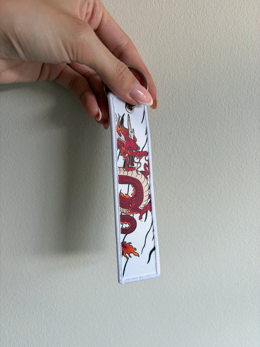 Fire Dragon Jet Tag Keychain