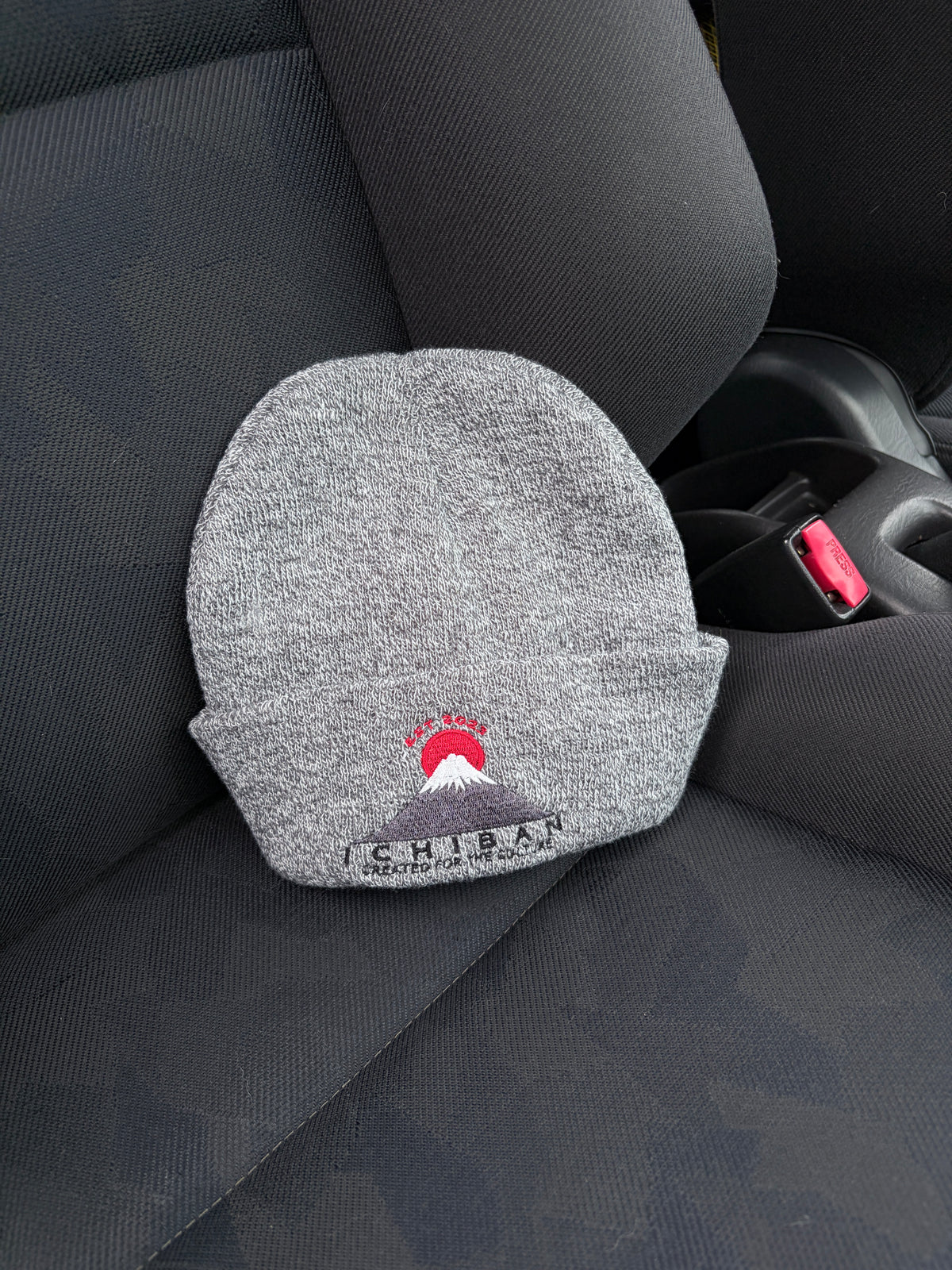 Mount Fuji Embroidered Beanie