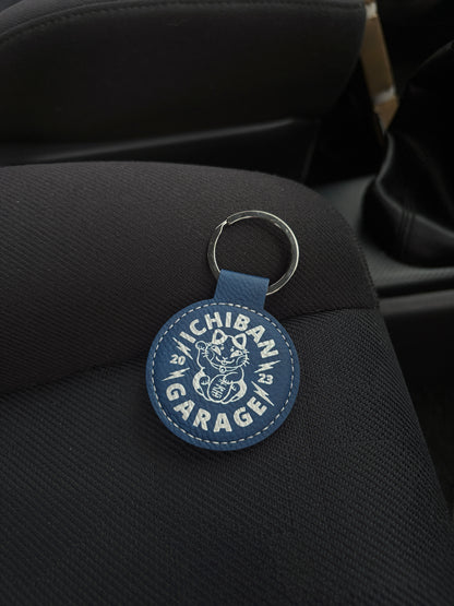 Ichiban Lucky Blue Faux Leather Keychain