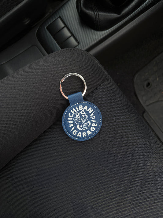 Ichiban Lucky Blue Faux Leather Keychain