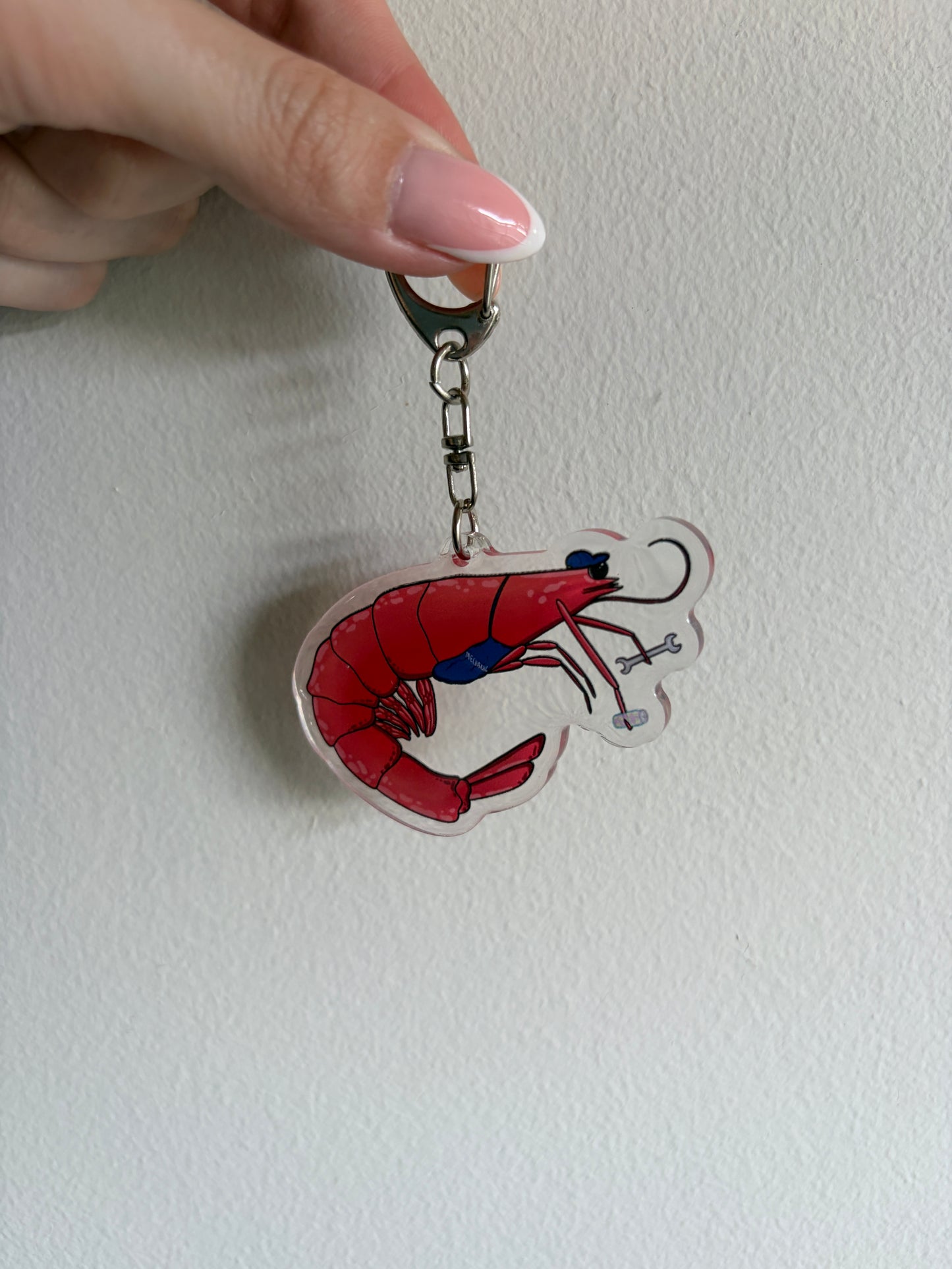 Shrimp Mechanic Keychain