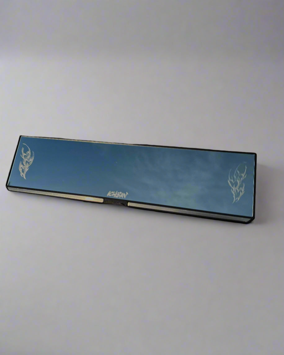 Mini Cyber Hearts Engraved Rearview Mirror
