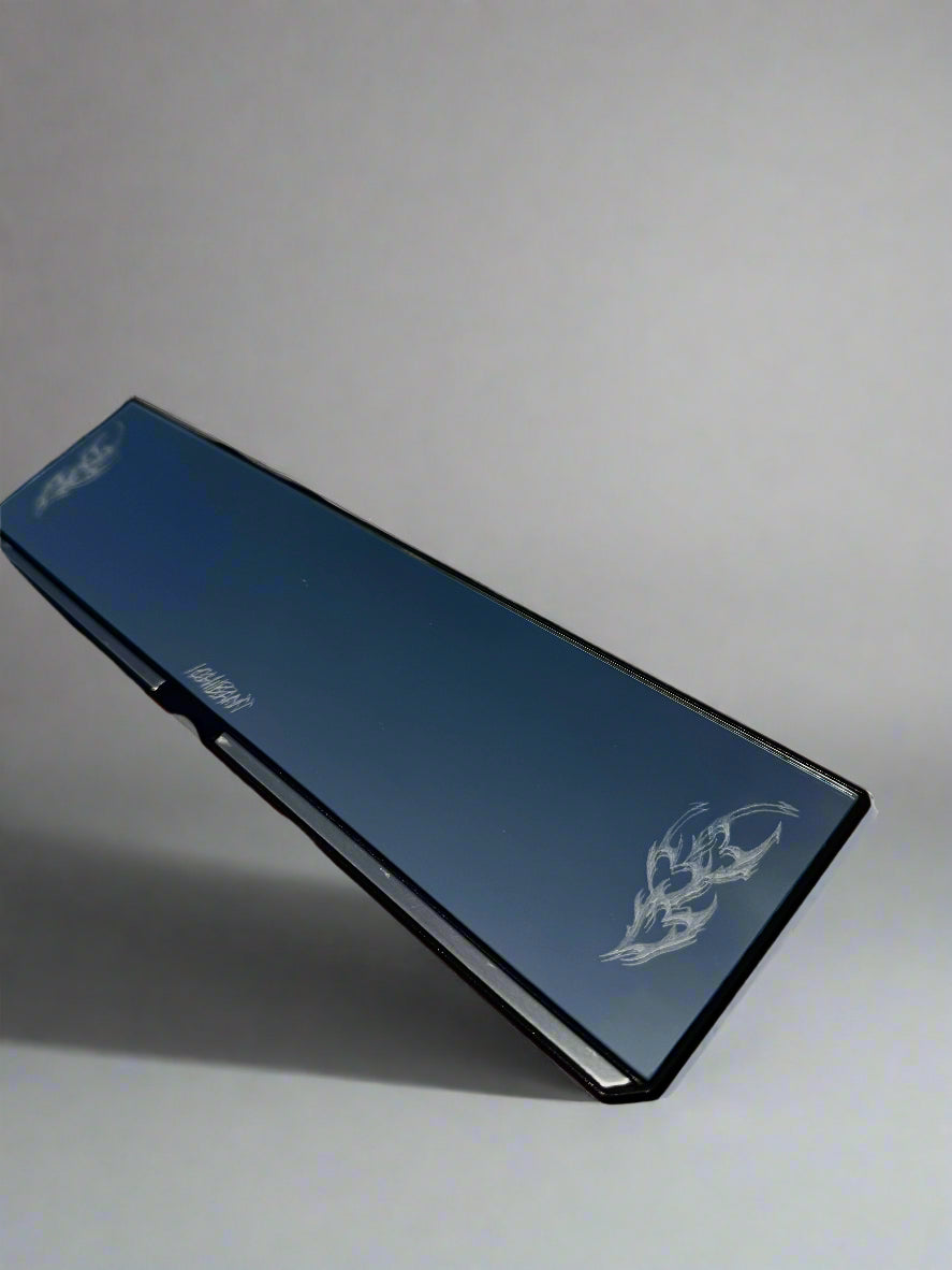 Mini Cyber Hearts Engraved Rearview Mirror