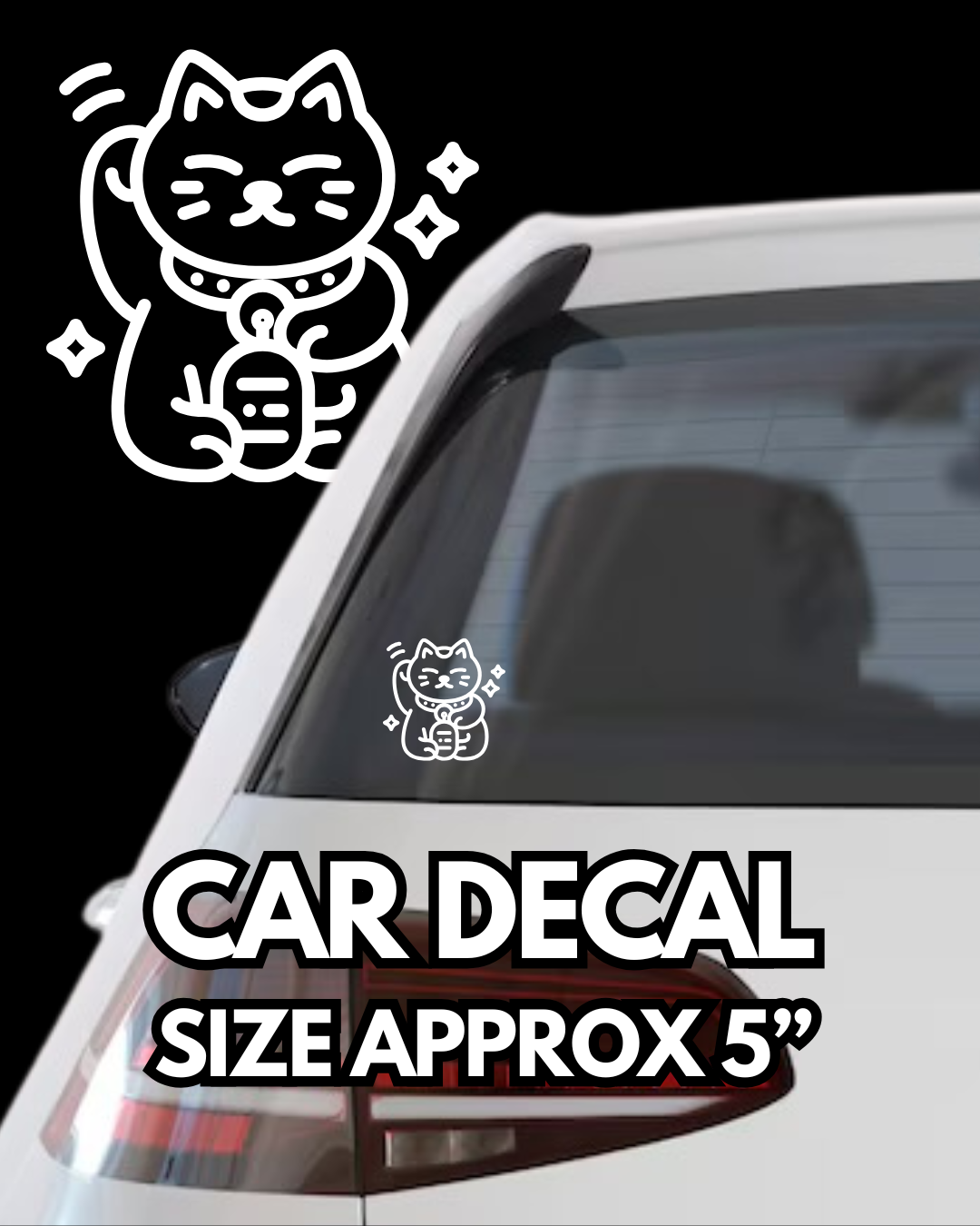 Lucky Cat Decal