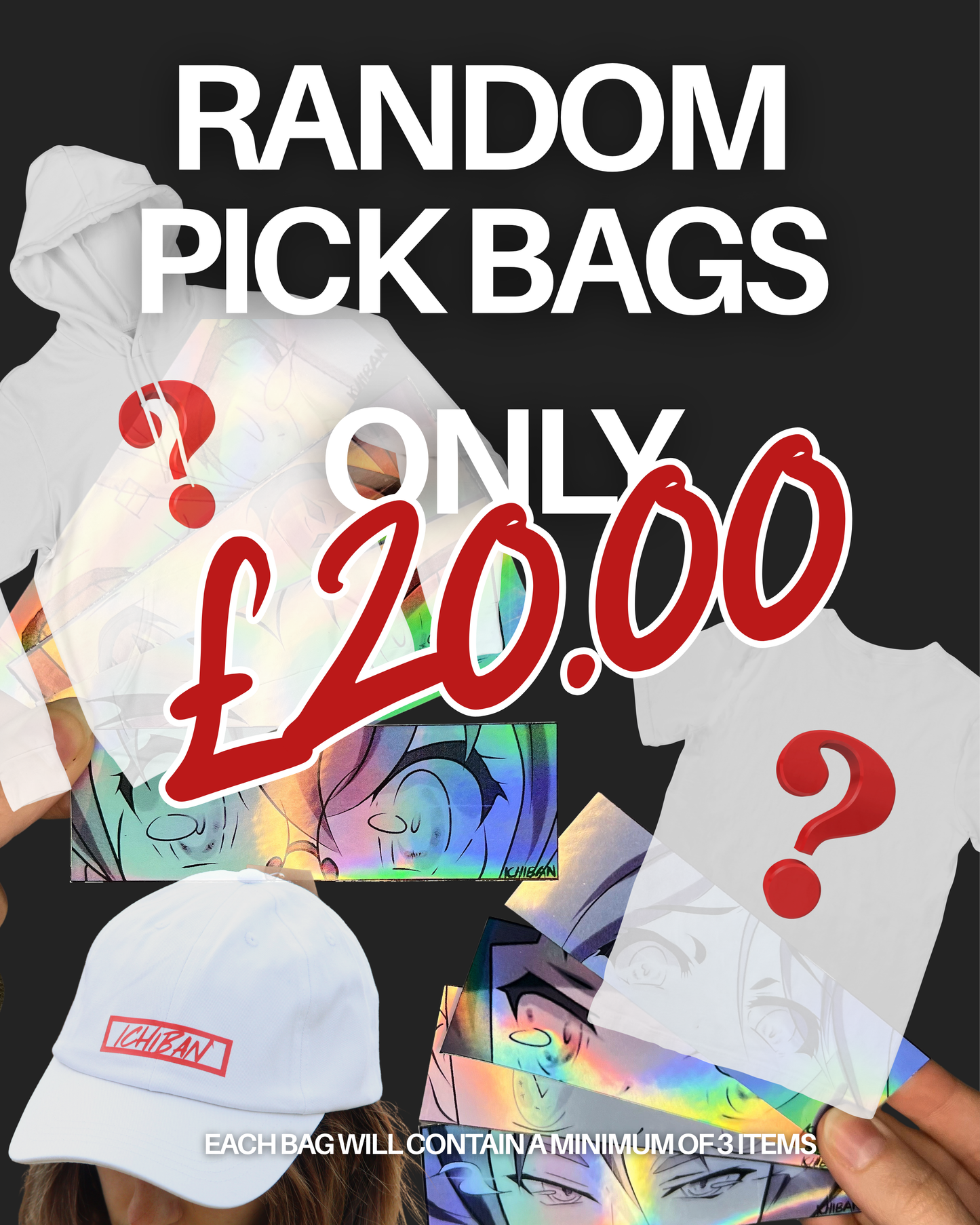 Random Pick Bags - Minimum 3 items *Randomly selected Ichiban products*