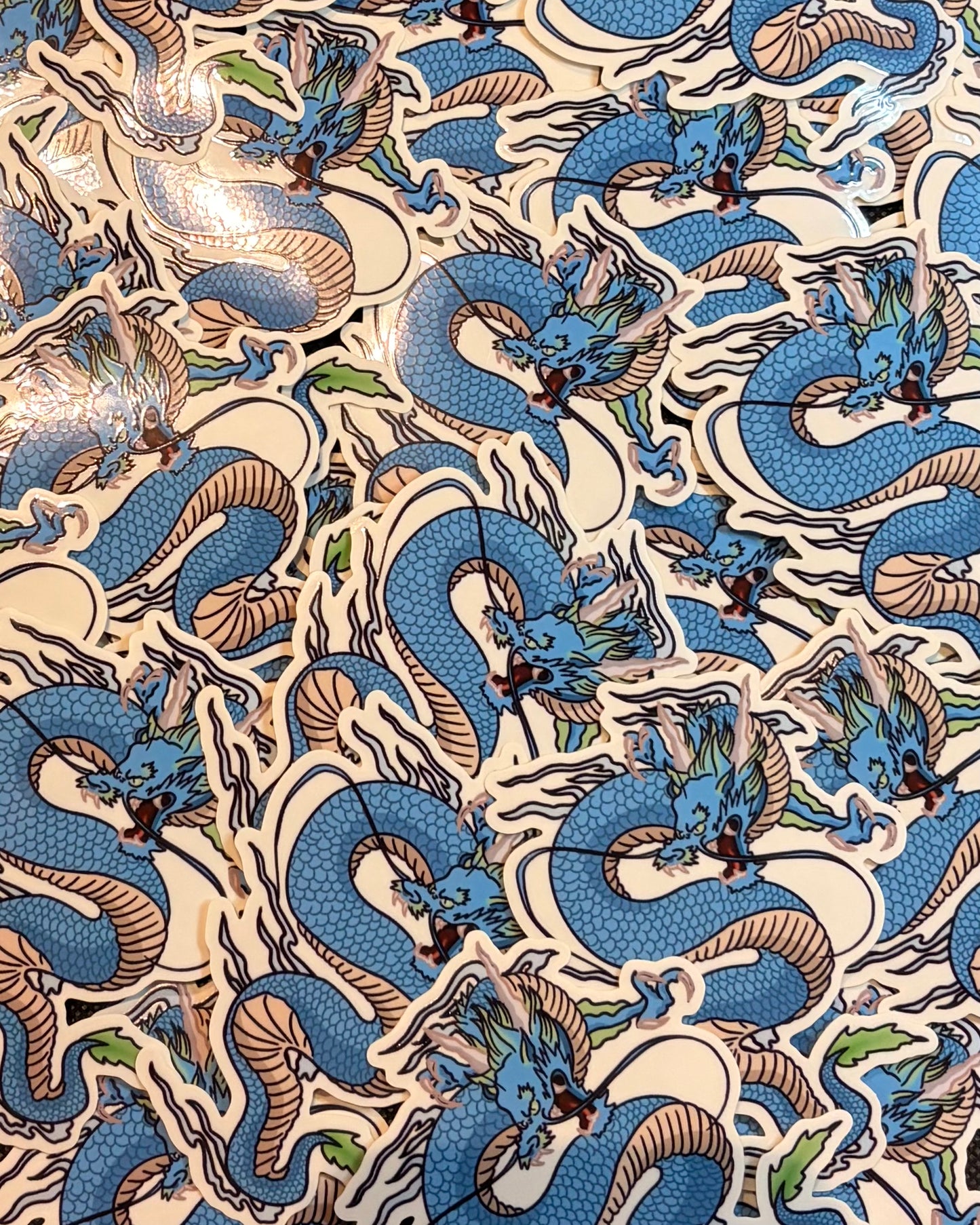 Blue Frost Dragon Sticker
