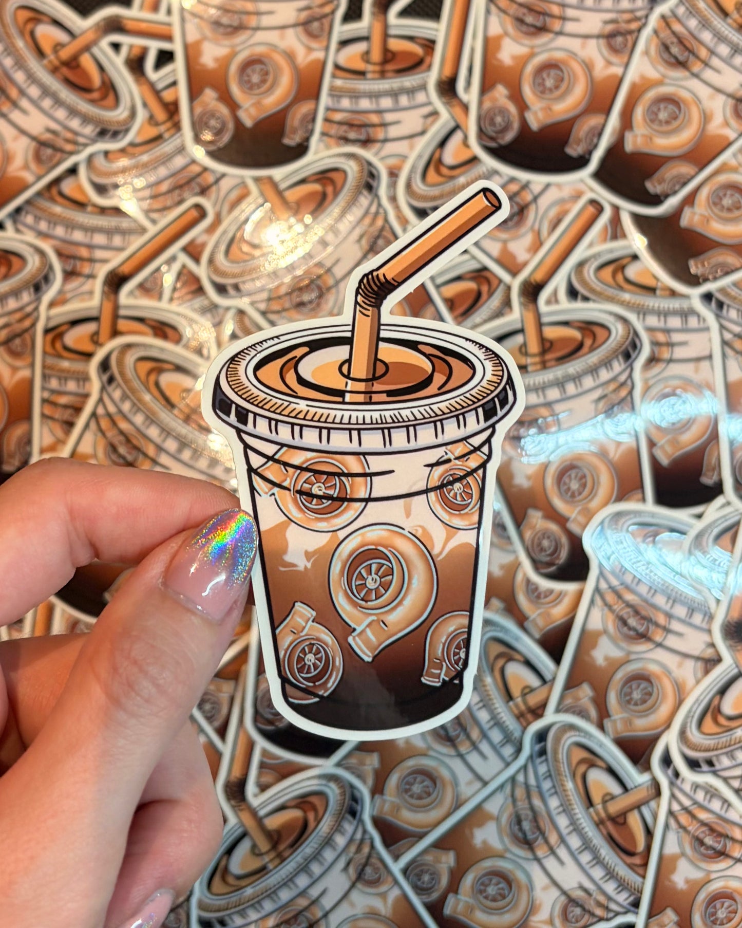 Iced Turbo Coffee Sticker