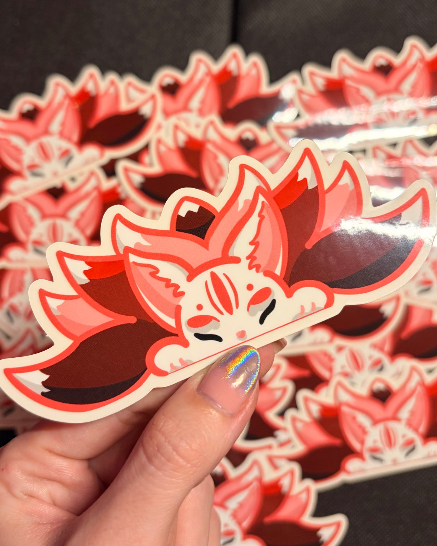 Red Kitsune Sticker
