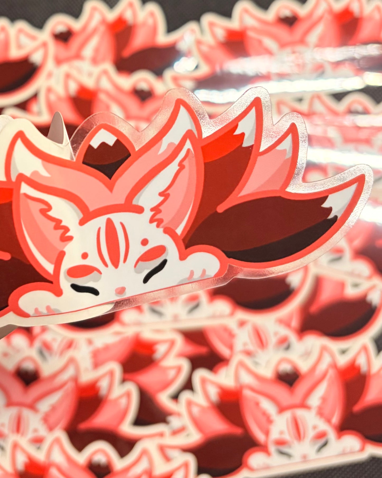 Red Kitsune Sticker
