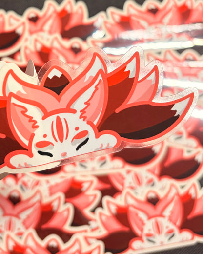 Red Kitsune Sticker