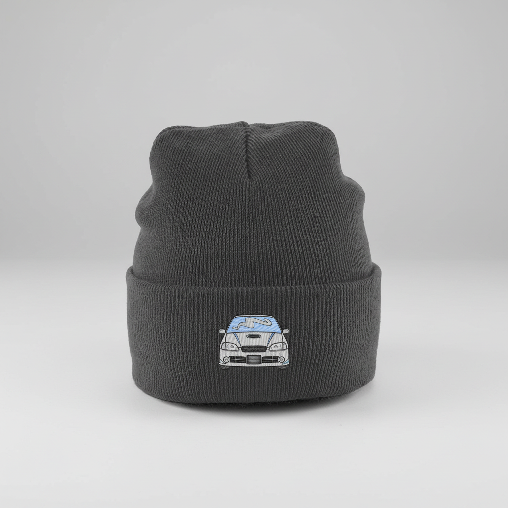 Glanza Car Embroidered Beanie