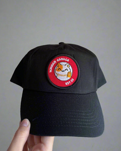 Waving Cat Cap - Black / Sand